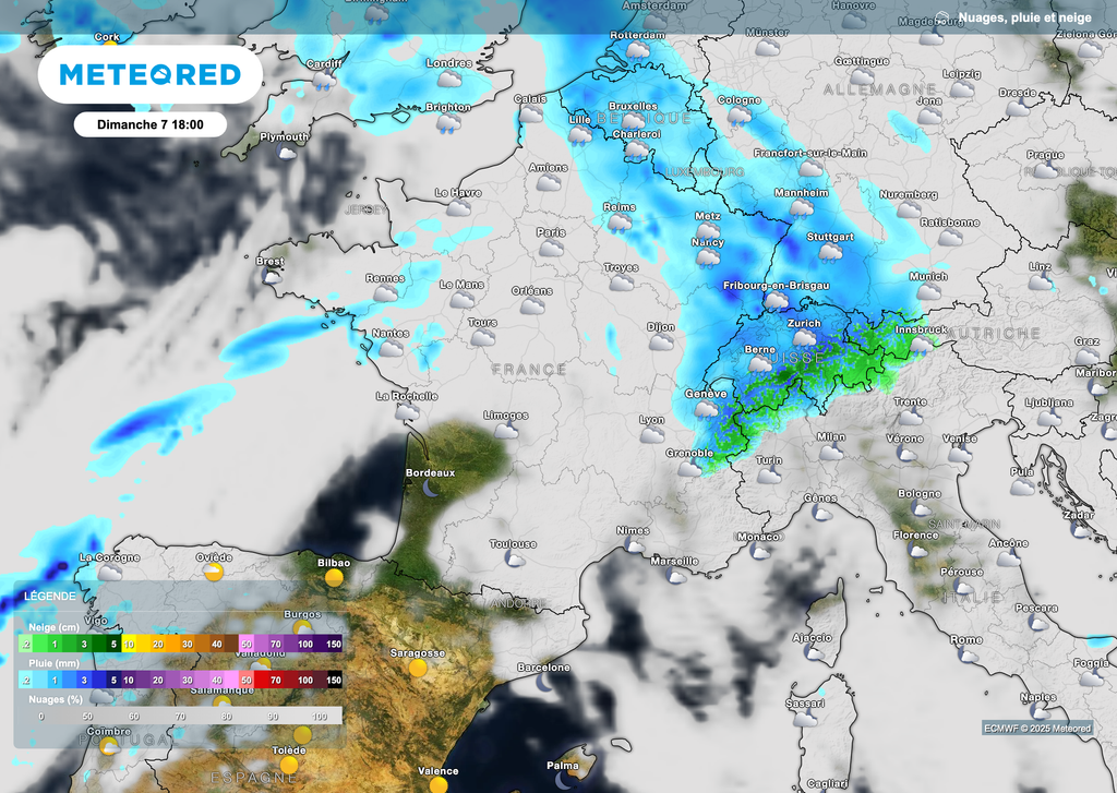 De bonnes pluies qui s'évacueront par les frontières de l'est.
