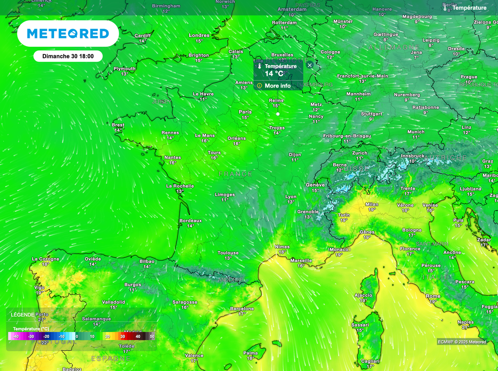 Douceur en recul pour ce dimanche après-midi. Douceur en recul pour ce dimanche après-midi.