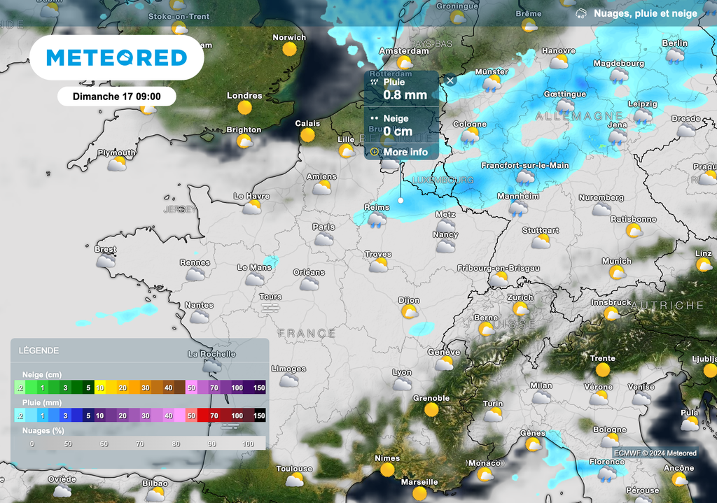Perturbation de faible activité dimanche dans le nord-est. Perturbation de faible activité dimanche dans le nord-est.