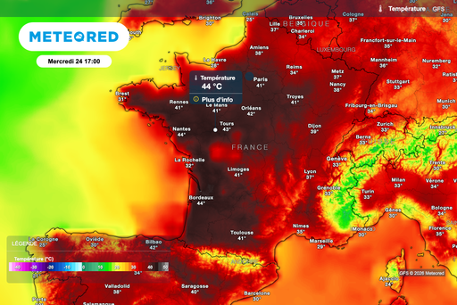 M&eacute;t&eacute;o : des centaines de records de chaleur en France ! Vigilance rouge dans 58 d&eacute;partements ce mercredi 24 juin