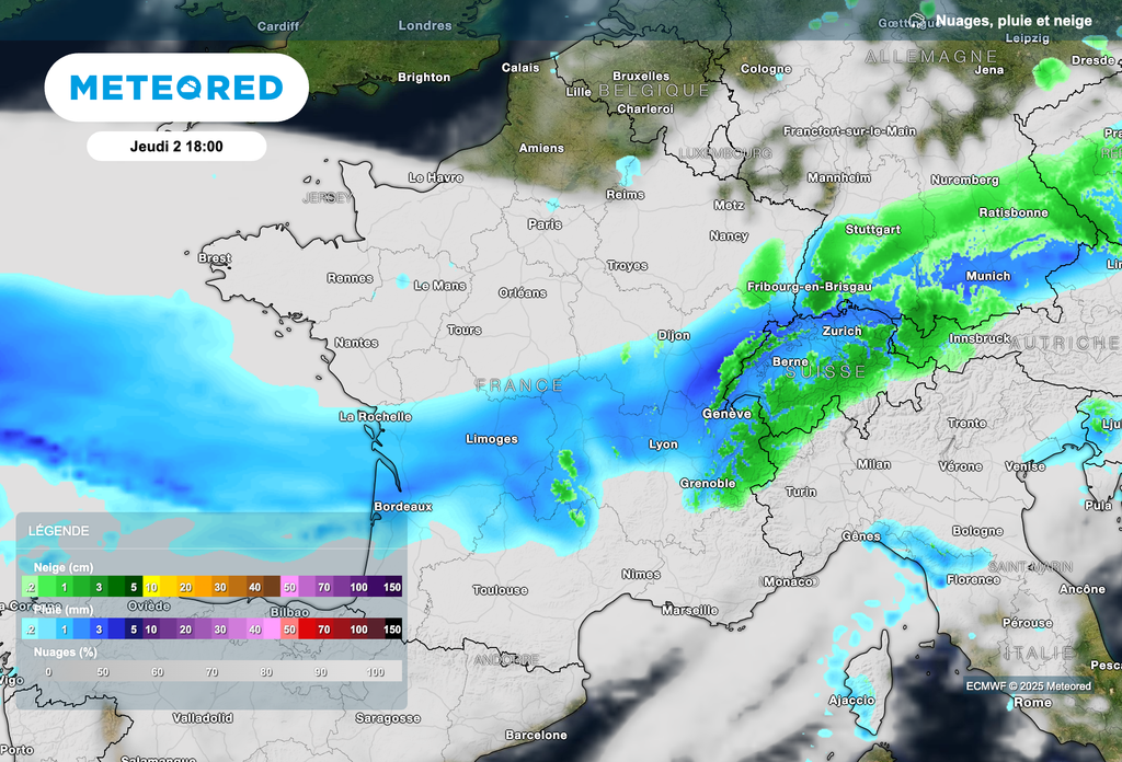 Neige en montagne ce jeudi.
