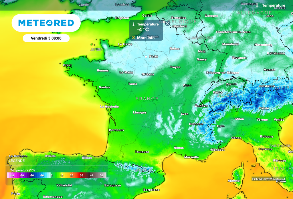 Des gelées attendues demain matin sur le nord du pays.