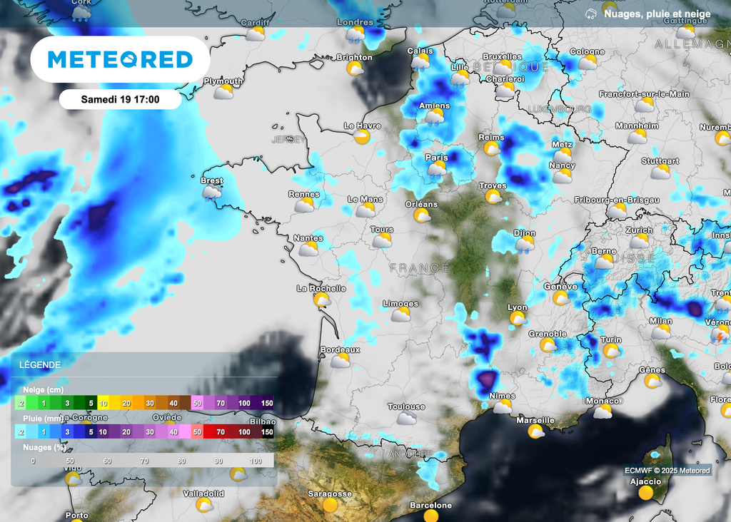 Orages parfois forts samedi dans l'est de la France. Orages parfois forts samedi dans l'est de la France.
