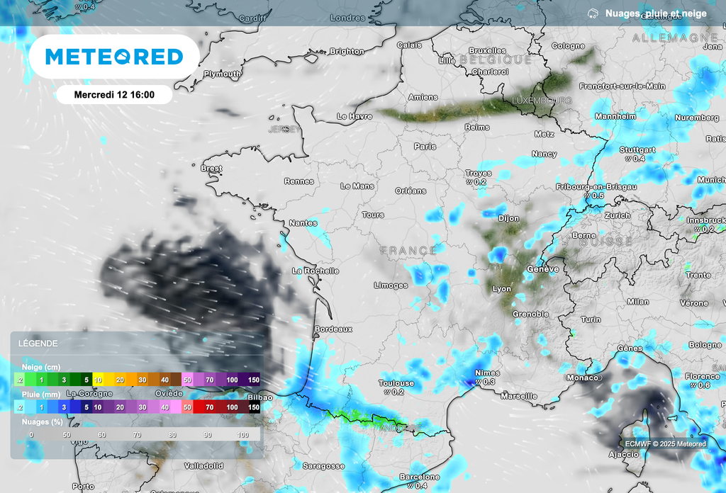 Quelques petites éclaircies attendues cet après-midi sur le nord du pays.