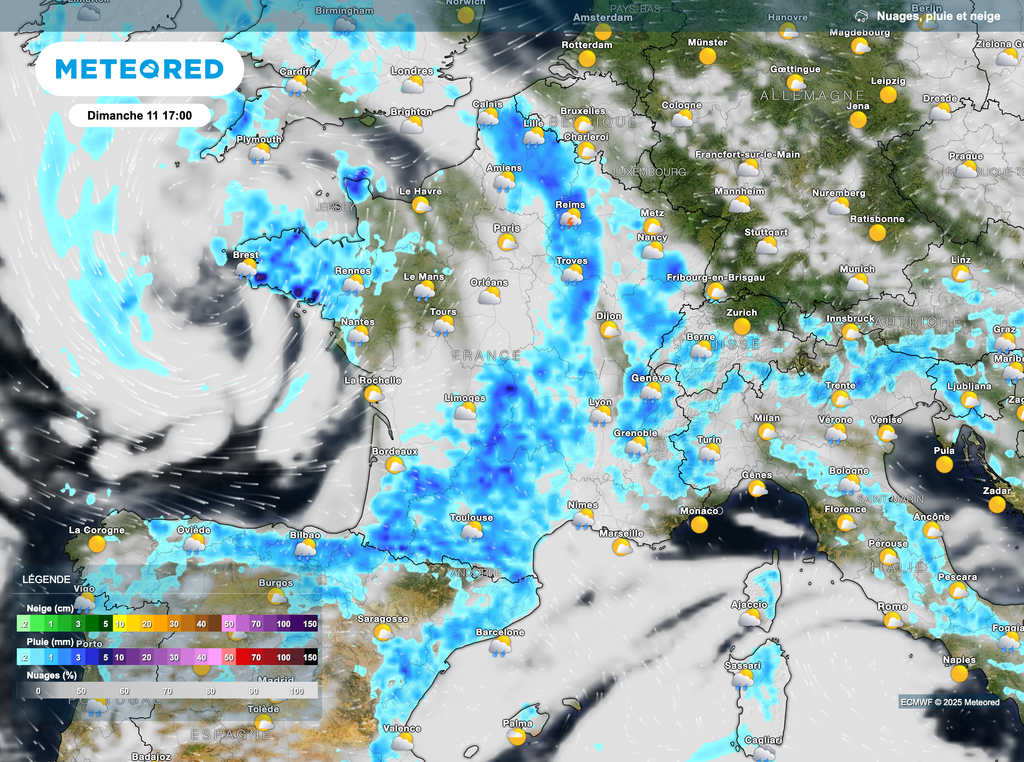 Une journée dominicale sous un ciel plus menaçant sur nombre de régions.