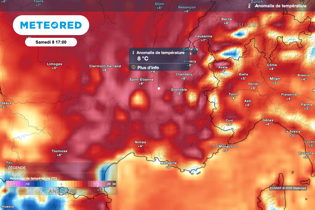 La journée de dimanche pourrait être tout aussi chaude ! La journée de dimanche pourrait être tout aussi chaude dans le sud-est de la France !