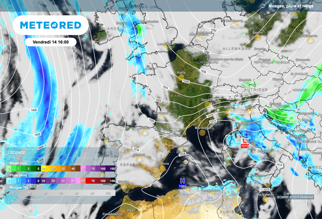 Retour des hautes pressions sur le pays vendredi. Retour des hautes pressions sur le pays vendredi.