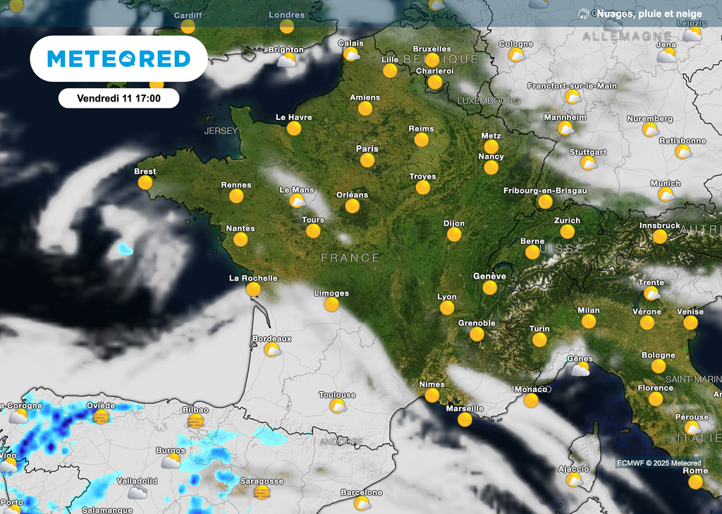 Ciel de plus en plus voilé dans le sud-ouest de la France.