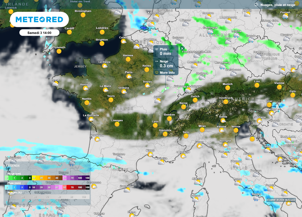 Nébulosité samedi après-midi