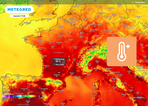 M&eacute;t&eacute;o du week-end en France : fortes chaleurs en force, jusqu'&agrave; 38&deg;C attendus
