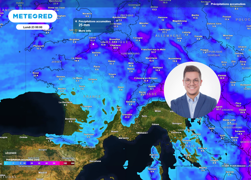 M&eacute;t&eacute;o du week-end en France : lente am&eacute;lioration, &agrave; quelle heure et dans quelles villes la pluie sera-t-elle probable ?