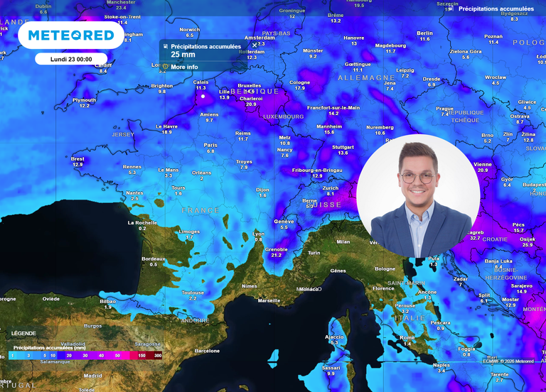 M&eacute;t&eacute;o du week-end en France : lente am&eacute;lioration, &agrave; quelle heure et dans quelles villes la pluie sera-t-elle probable ?