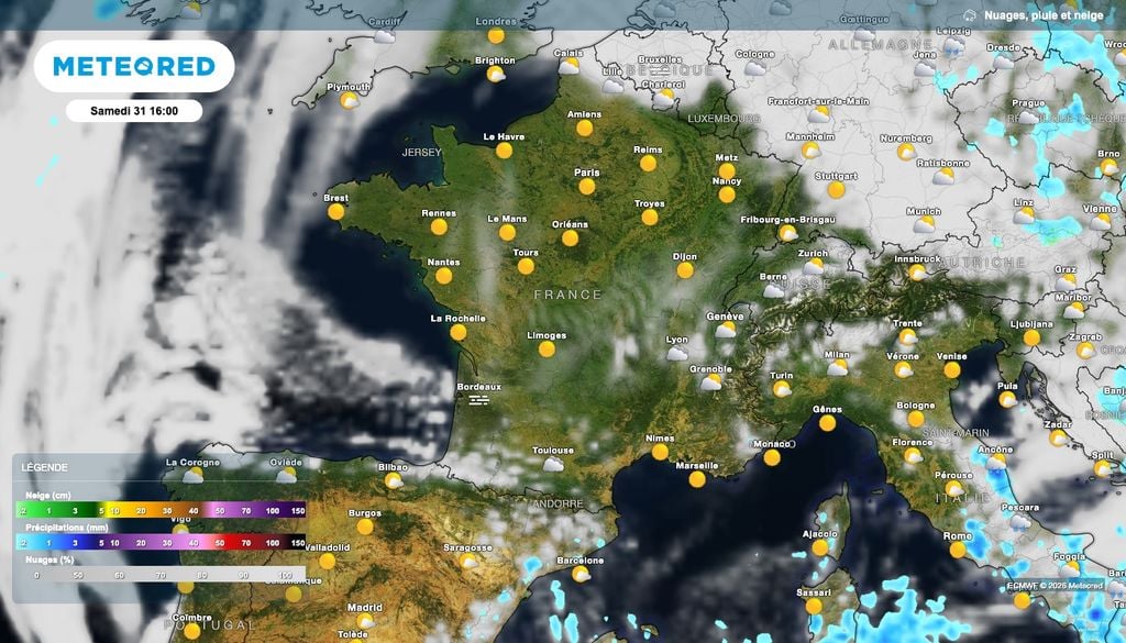 Après les grisailles du matin, le soleil devrait finir par largement s'imposer samedi après-midi.