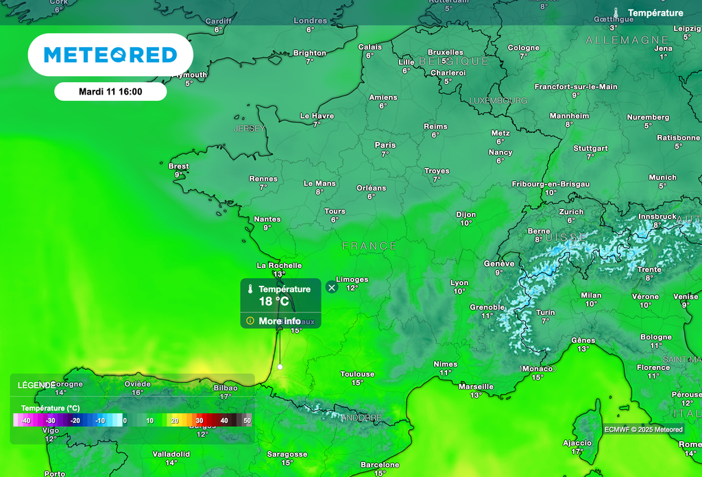 Grande douceur dans le sud-ouest demain après-midi !