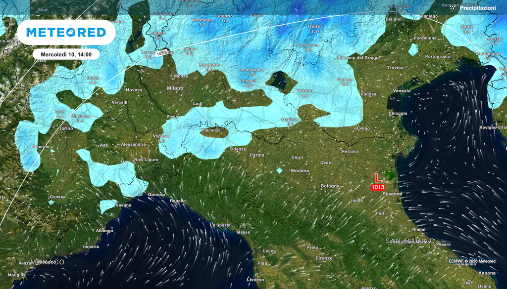 già mercoledì secondo ECMWF l'Emilia occidentale potrebbe vedere i primi temporali di calore, con temporali anche organizzati nella giornata di giovedì 11 giugno.