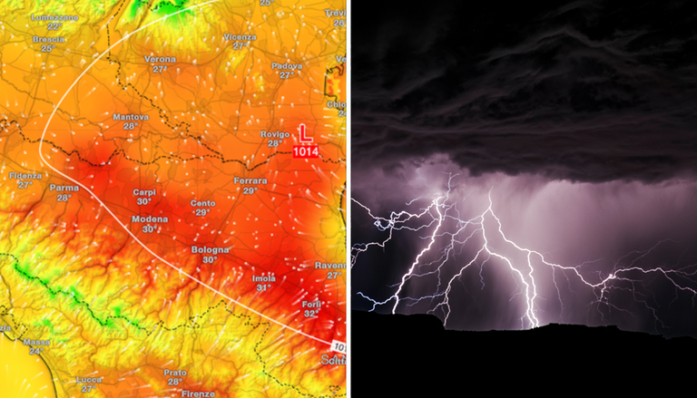 Meteo Emilia-Romagna: marted&igrave; 9 fino a 32&deg;C a Bologna, ma da mercoled&igrave; forti temporali. Gran caldo da met&agrave; mese?