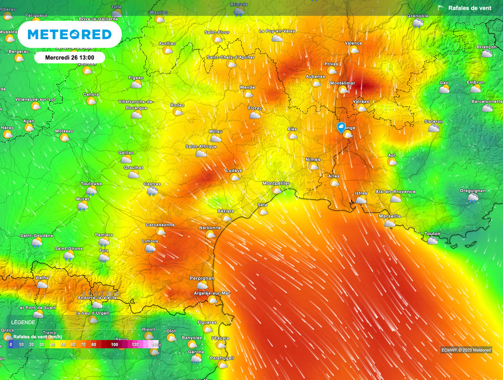 Mistral et tramontane souffleront fortement entre mardi et mercredi.
