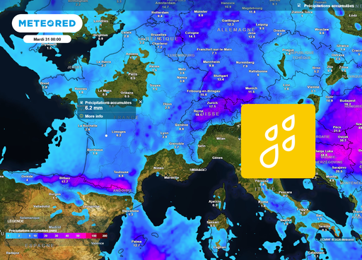 M&eacute;t&eacute;o en France : apr&egrave;s un dimanche plus sec, retour de la pluie lundi ! &Agrave; quelle heure pleuvra-t-il dans votre r&eacute;gion ?
