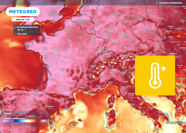 M&eacute;t&eacute;o en France : d&eacute;couvrez les 13 d&eacute;partements en vigilance jaune canicule, pic de chaleur entre ce lundi et mercredi