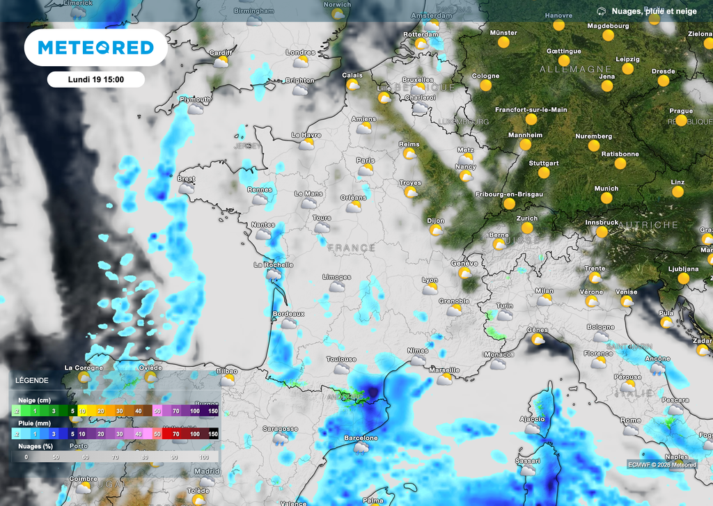 Un peu de soleil mais pas pour tout le monde.