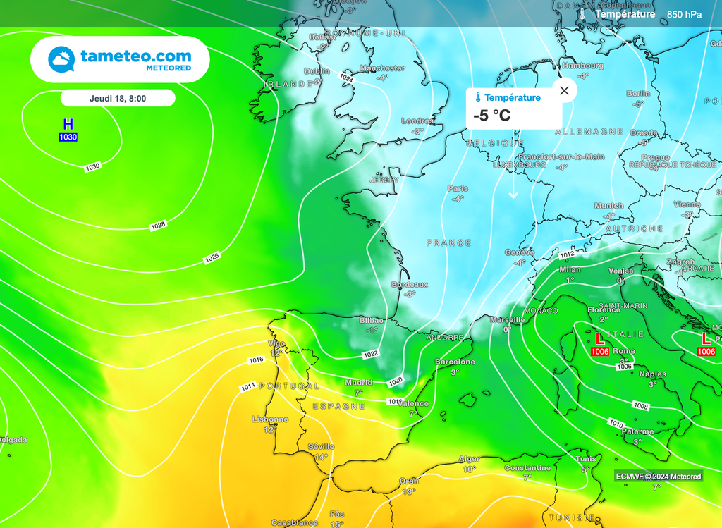 Vers 1500m d'altitude, le froid sera bien présent avec -5°C annoncés. Vers 1500m d'altitude, le froid sera bien présent avec -5°C annoncés.