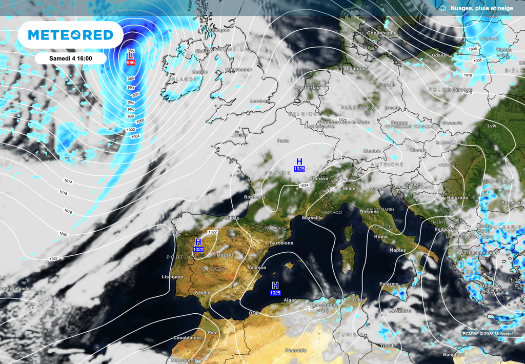 Une cellule anticyclonique va maintenir une météo très calme sur l'hexagone jusqu'en début de semaine prochaine.