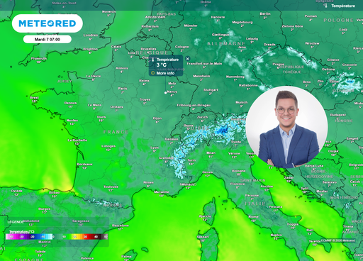 M&eacute;t&eacute;o en France : jusqu'&agrave; mercredi, de grandes amplitudes thermiques, parfois 20&deg;C d'&eacute;cart entre matin et apr&egrave;s-midi !