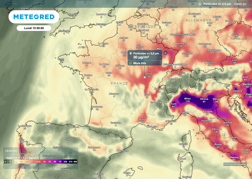Une pollution aux particules fines plutôt modérée. Une pollution aux particules fines plutôt modérée.