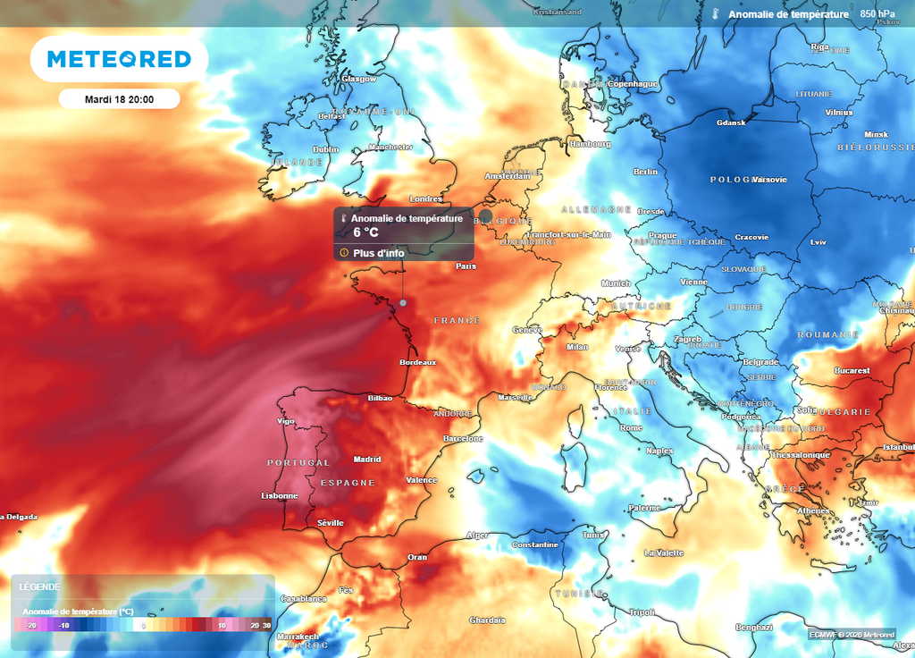 La masse d'air restera plus chaude que la normale en France la semaine prochaine La masse d'air restera plus chaude que la normale en France la semaine prochaine