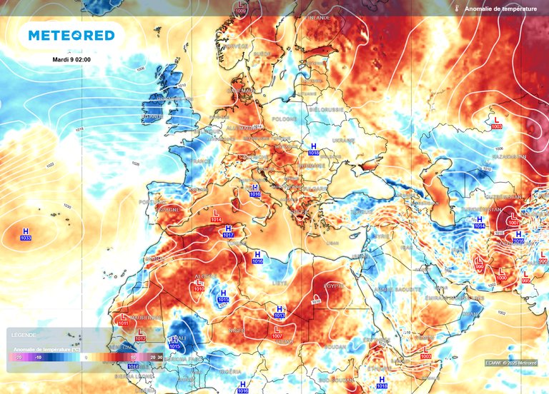 M&eacute;t&eacute;o en France : le mod&egrave;le europ&eacute;en pr&eacute;voit un "long blocage" la semaine prochaine, avec d'importantes cons&eacute;quences