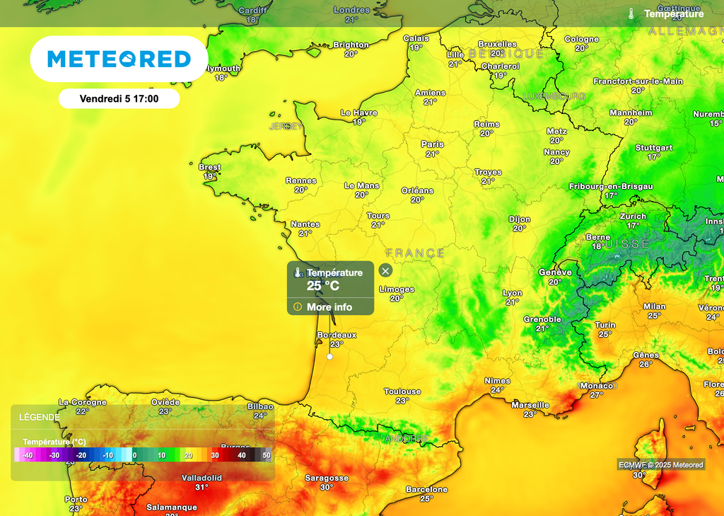 Les températures reprennent quelques couleurs demain.