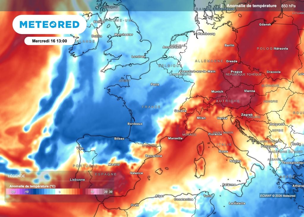 La masse d'air océanique apportera des températures plus fraîches de mercredi à vendredi