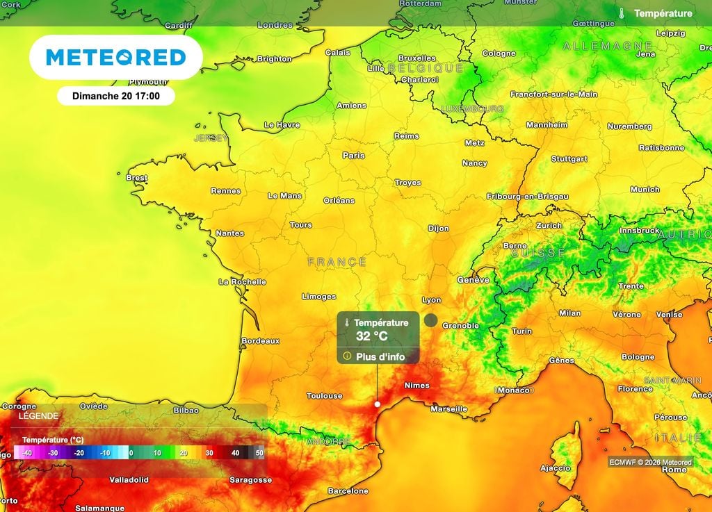 La chaleur reviendra dimanche avec 28°C en Aquitaine et plus de 30°C en Méditerranée
