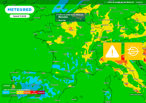 Météo en France : qualité de l'air dégradée par la présence de l'anticyclone ? Vers une pollution aux particules fines ?