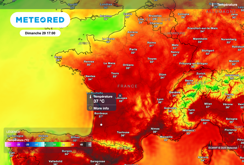 Des températures encore plus chaudes dimanche après-midi ! Des températures encore plus chaudes dimanche après-midi !