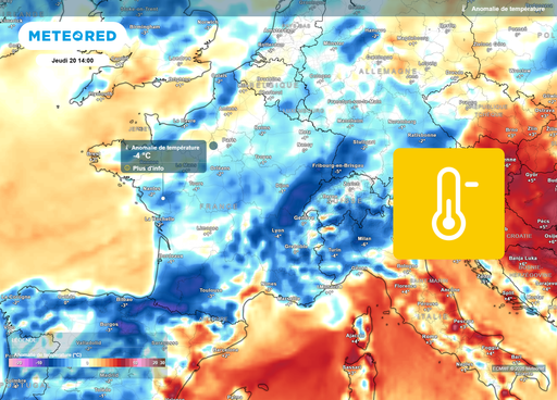 M&eacute;t&eacute;o en France : un &eacute;v&eacute;nement peu commun cet &eacute;t&eacute; se confirme &agrave; partir de jeudi c&ocirc;t&eacute; temp&eacute;ratures