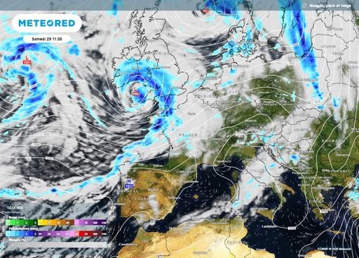 M&eacute;t&eacute;o en France : une d&eacute;pression arrive avec de la pluie et un vent fort ce samedi, d&eacute;couvrez les r&eacute;gions concern&eacute;es