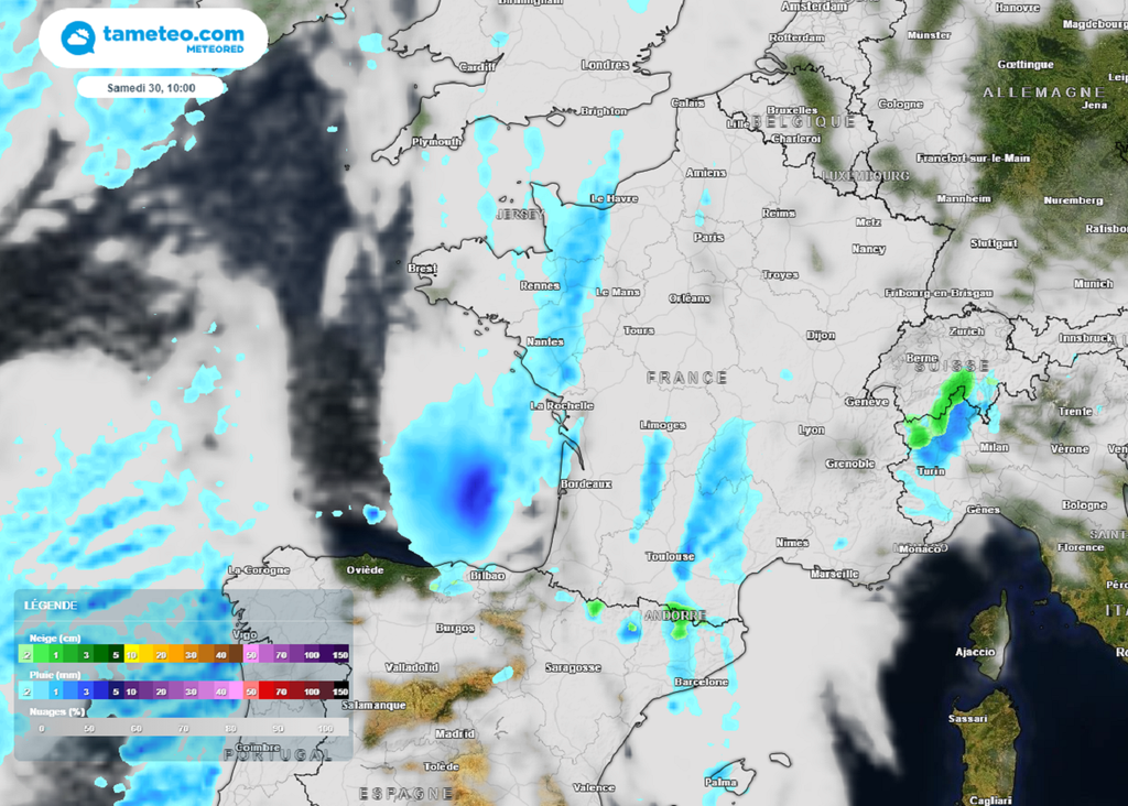 Bien que moins perturbé, le week-end de Pâques s'annonce encore maussade, en particulier dans l'ouest et le sud du pays.