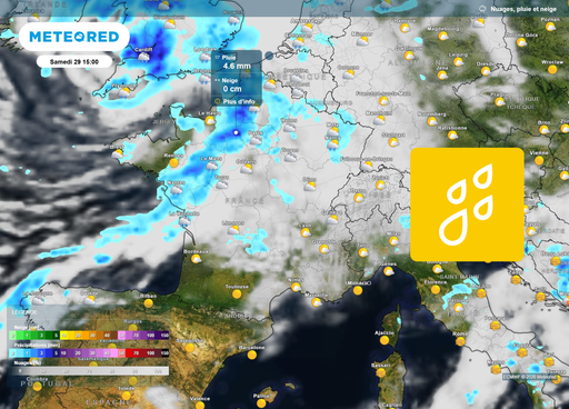 M&eacute;t&eacute;o en France : une perturbation arrive ce samedi, d&eacute;couvrez &agrave; quelle heure la pluie sera l&agrave; dans votre r&eacute;gion