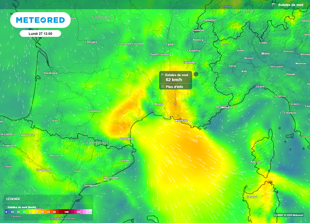 Le mistral et la tramontane vont atteindre 60 km/h en rafales ce lundi 26 juillet Le mistral et la tramontane vont atteindre 60 km/h en rafales ce lundi 26 juillet