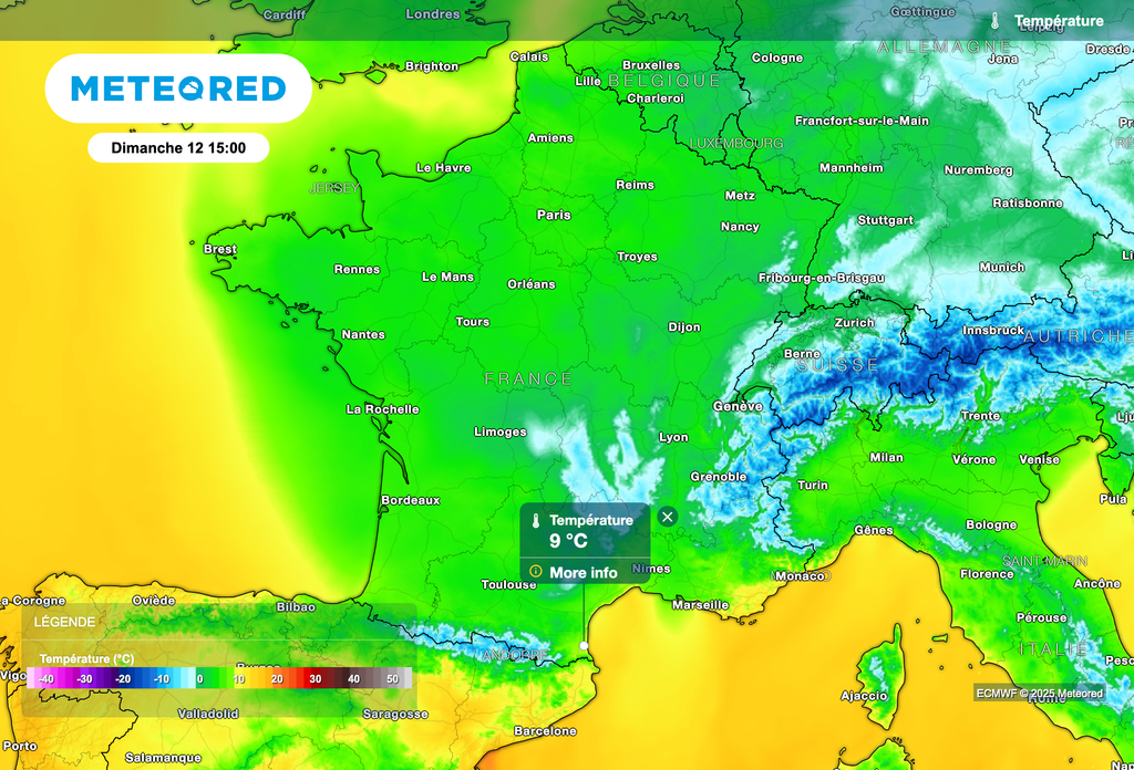 Encore plus froid demain après-midi dans le sud de la France !