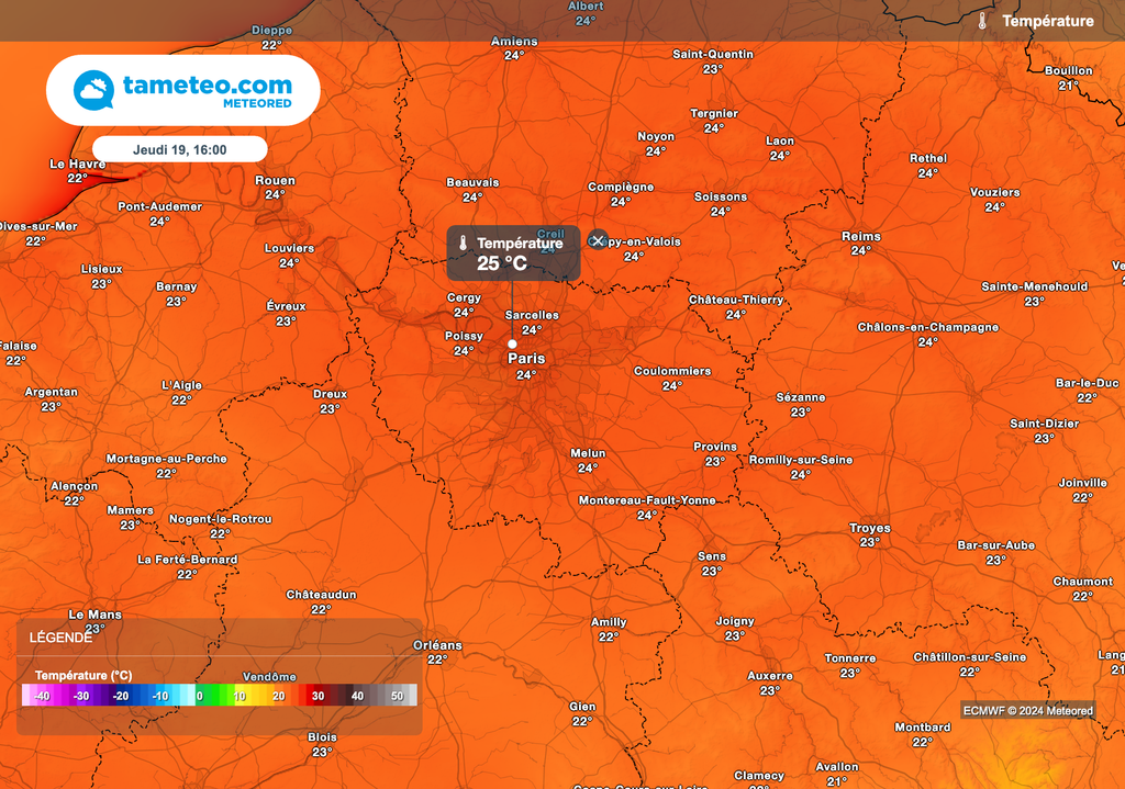 Les derniers 25 degrés de l'année à Paris ?