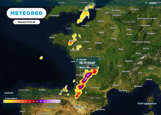 Alerte aux orages dans les prochaines heures en France. Quels départements placés en vigilance orange par Météo-France ?