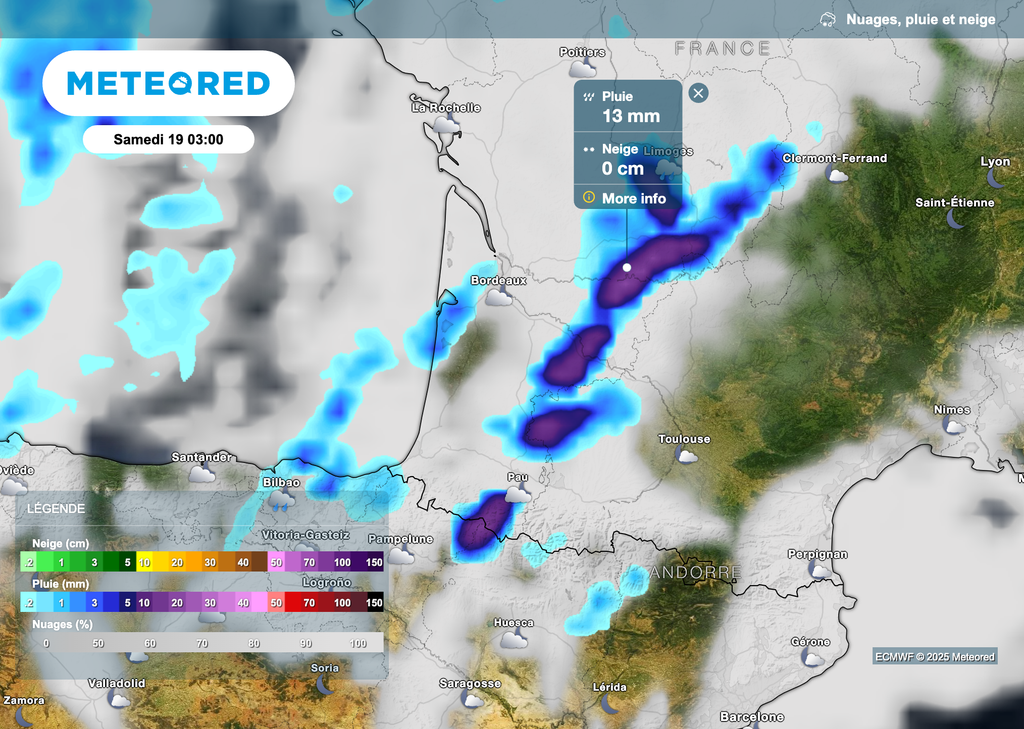 Orages parfois forts la nuit prochaine dans le sud-ouest de la France. Orages parfois forts la nuit prochaine dans le sud-ouest de la France.