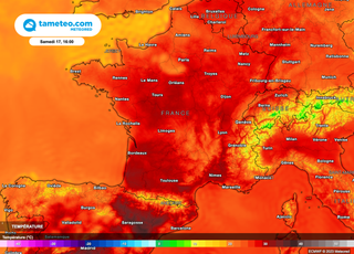 Météo : fortes chaleurs samedi après-midi ! Météo France alerte sur des orages violents dimanche !