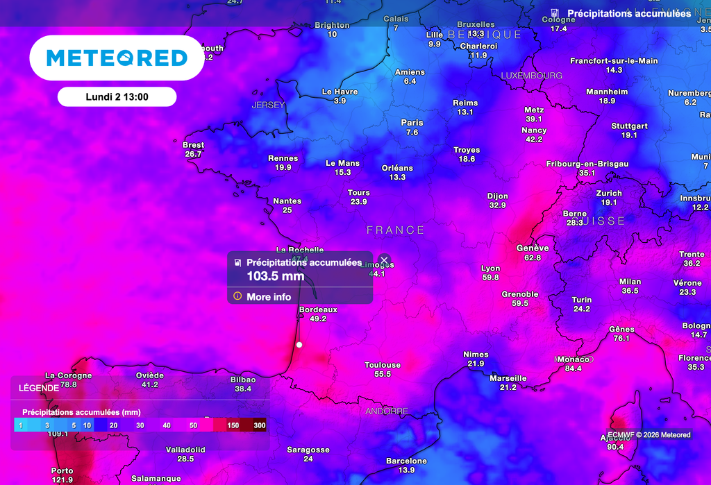 Des pluies toujours aussi fortes attendues en France au cours de ces prochains jours ! Des pluies toujours aussi fortes attendues en France au cours de ces prochains jours !