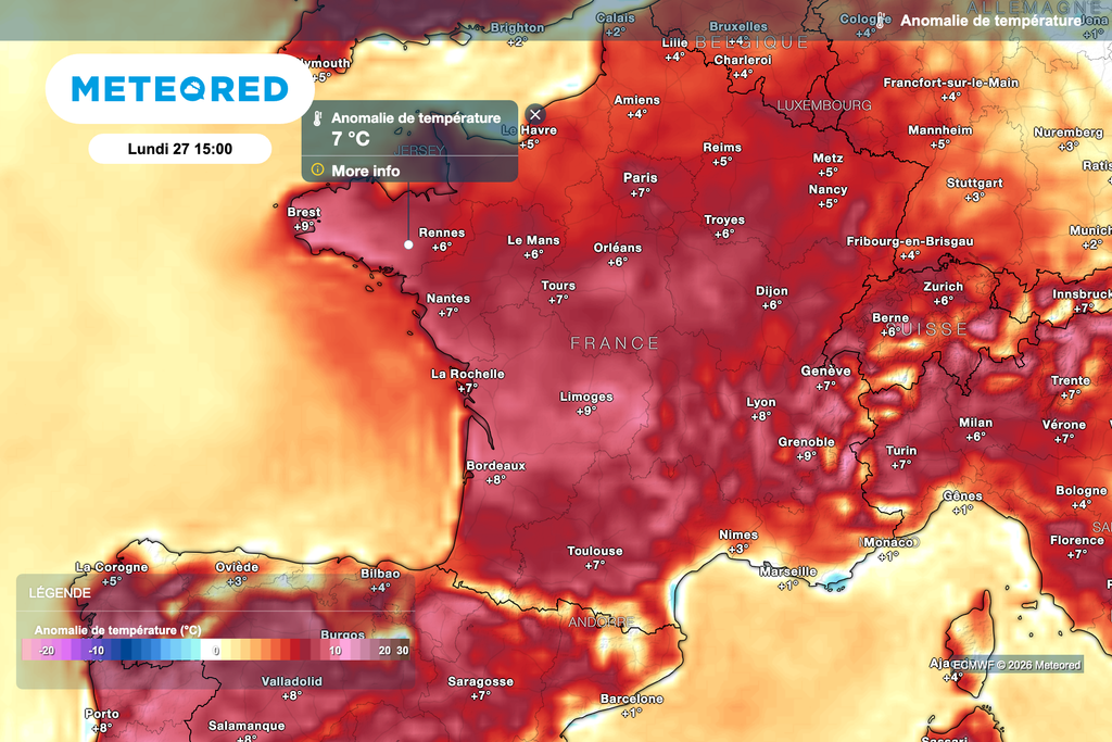 Des températures toujours aussi élevées pour la saison !