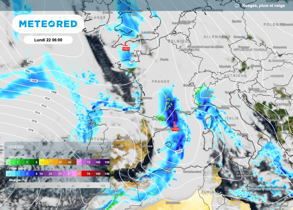 Des pluies encore plus fortes entre dimanche et lundi ! Des pluies encore plus fortes entre dimanche et lundi !