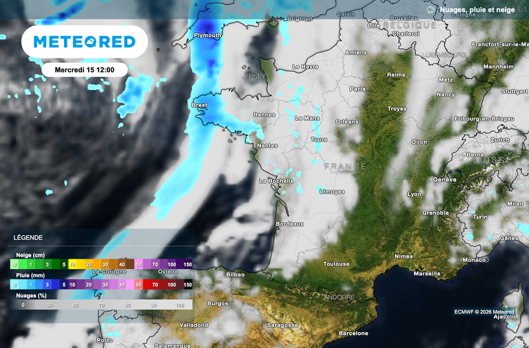M&eacute;t&eacute;o-France : arriv&eacute;e imminente d&rsquo;un front froid ! Quelles seront les r&eacute;gions concern&eacute;es selon le mod&egrave;le europ&eacute;en ?
