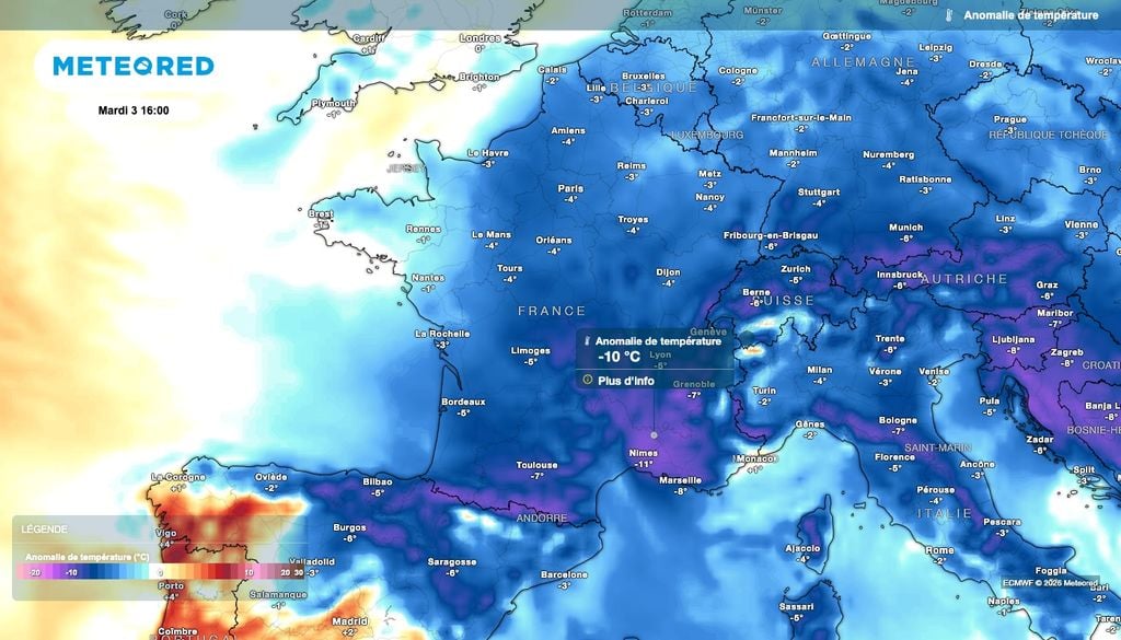Des températures hivernales devraient s’imposer la semaine prochaine, avec un thermomètre qui devrait descendre nettement sous les normales de saison sur une grande partie du pays. Des températures hivernales devraient s’imposer la semaine prochaine, avec un thermomètre qui devrait descendre nettement sous les normales de saison sur une grande partie du pays.